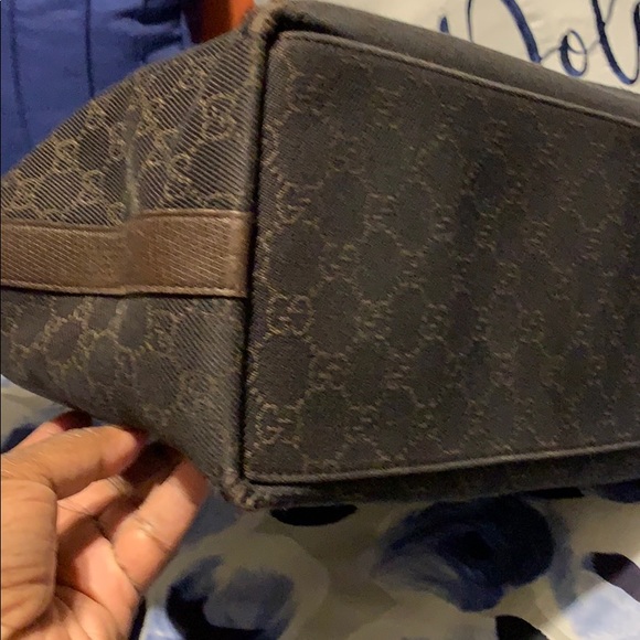 Authentic Gucci Canvas Hobo Bag - Picture 4 of 8